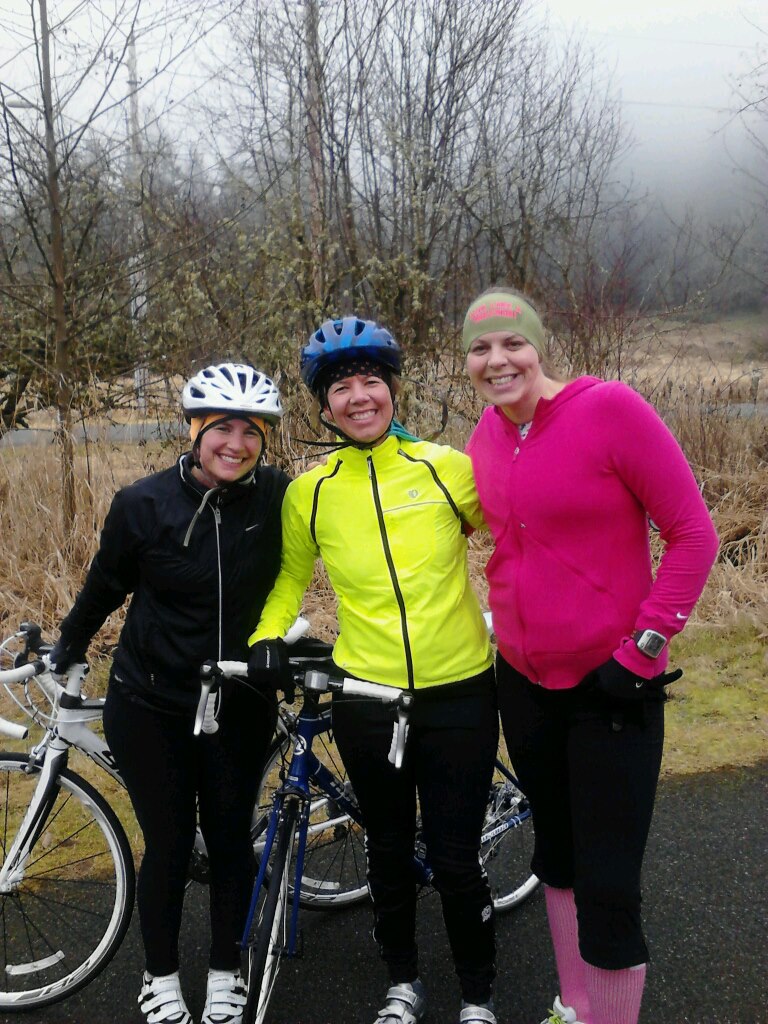 Jill, me and Mel (who's running for two!)