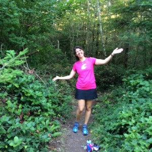 On tonight's 4+-mile trail run with Renee.